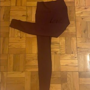 Lululemon deep red wunder unders - full on luon